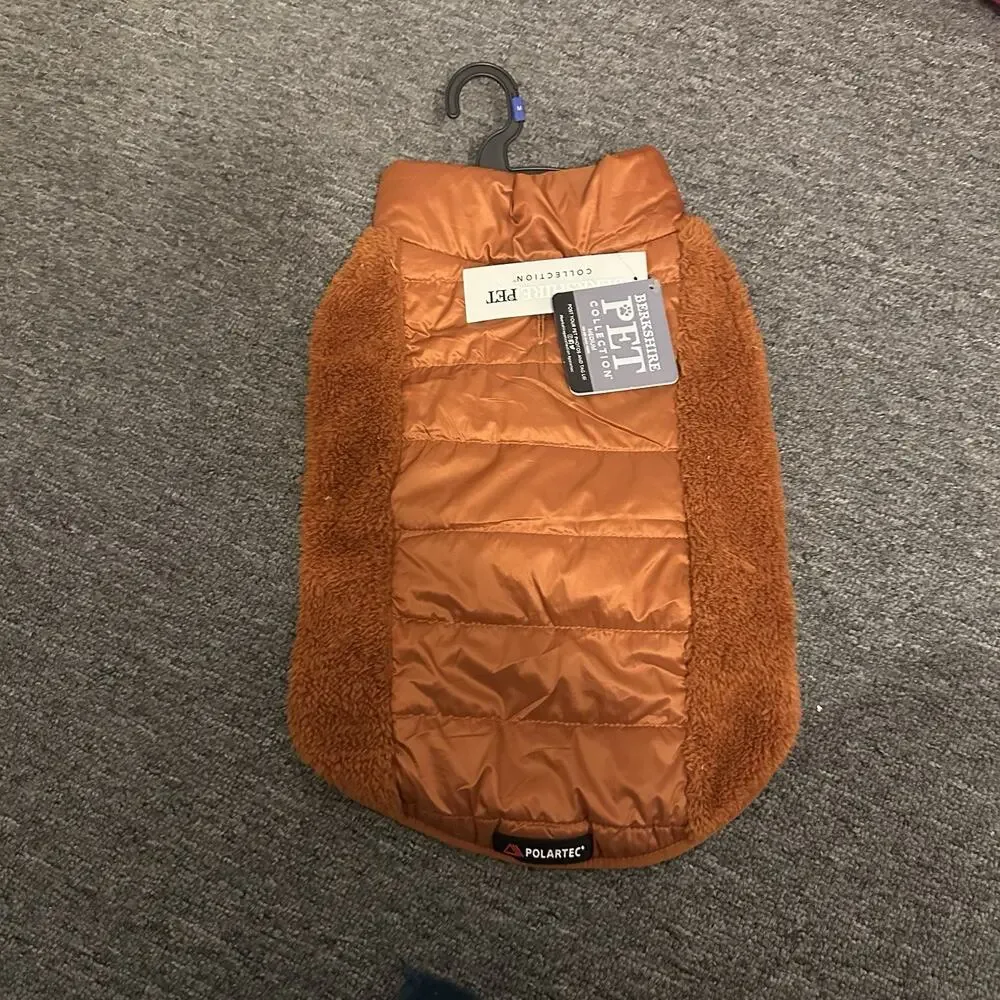 Berkshire Pet Polartec Puffer Dog Coat Medium Orange